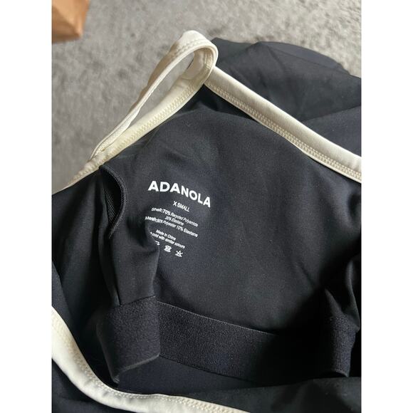 ADANOLA Ultimate Piping Scoop Unitard Jumpsuit Black Scoop Back Size XS - Picture 4 of 5